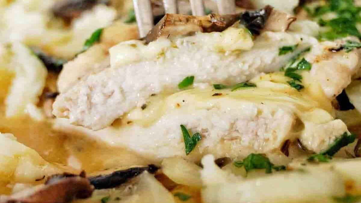 Slow Cooker French Onion Chicken.