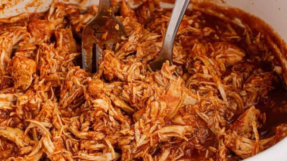 Slow Cooker Mexican Shredded Chicken.