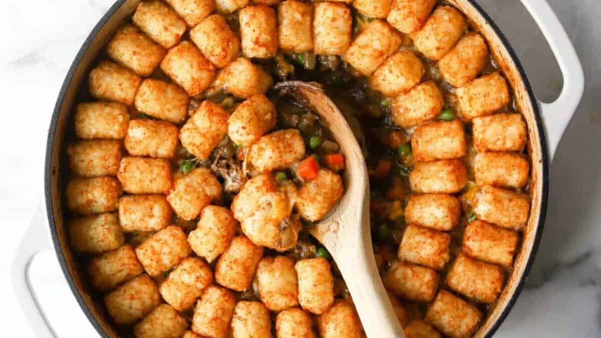 Tater Tot Casserole.