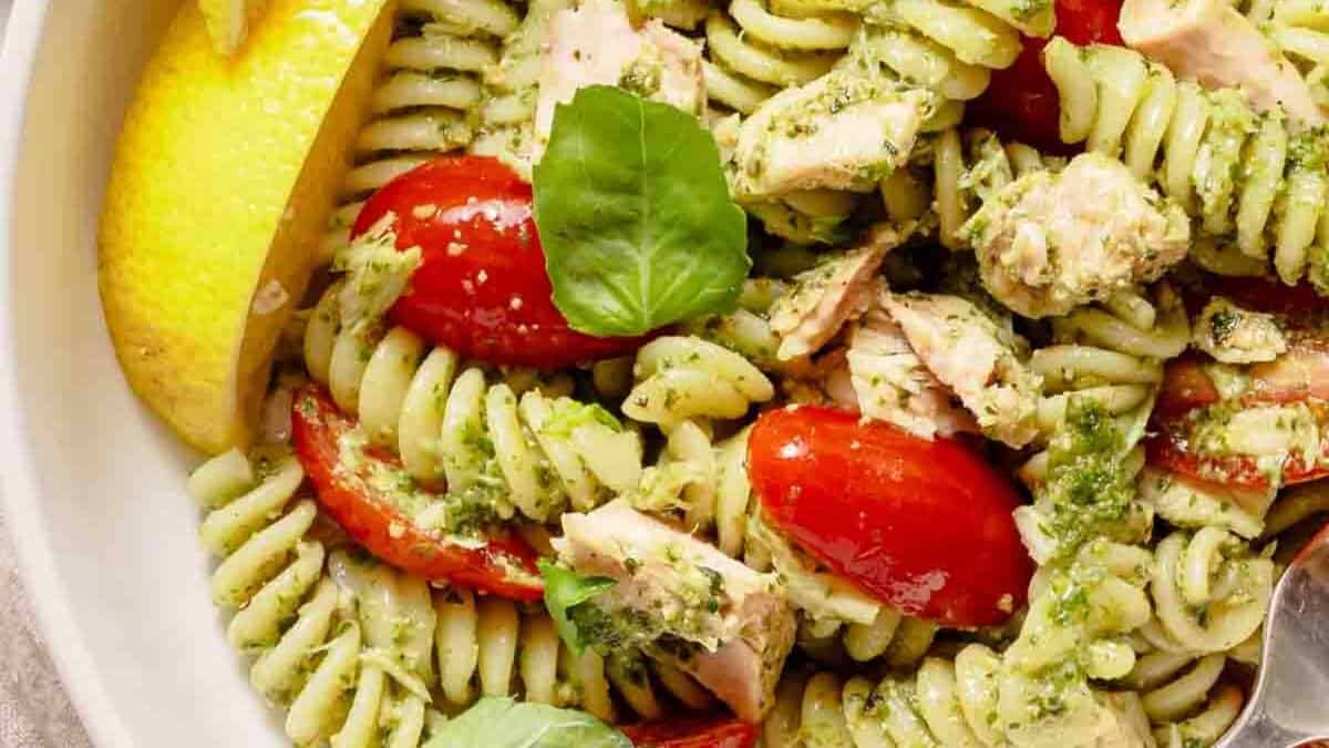 Tuna Pesto Pasta.