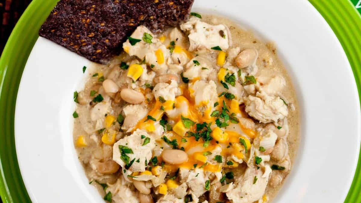 White Chicken Chili .
