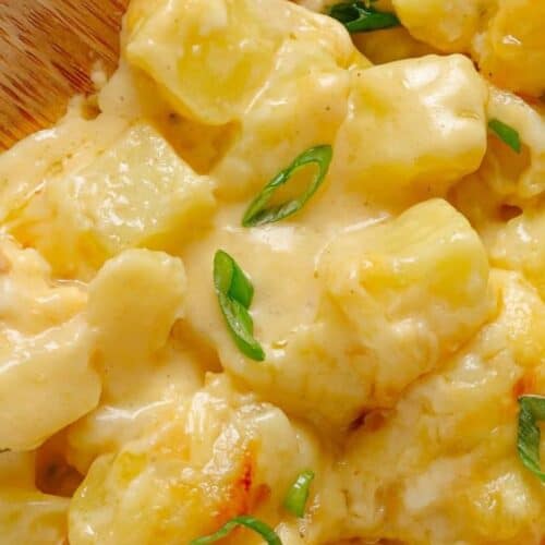 Cheesy potatoes.