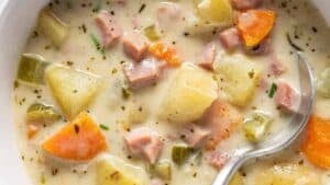 Ham and potato soup.