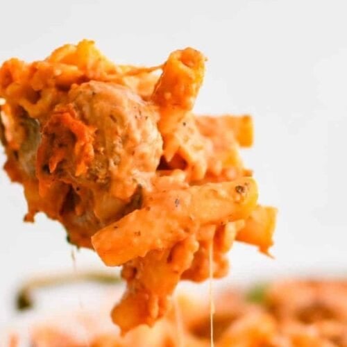 Meatball casserole.