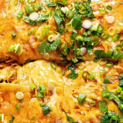 Chicken enchilada casserole.