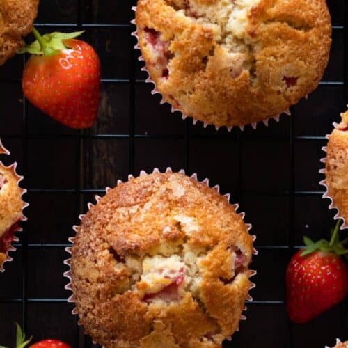 Strawberry muffins.