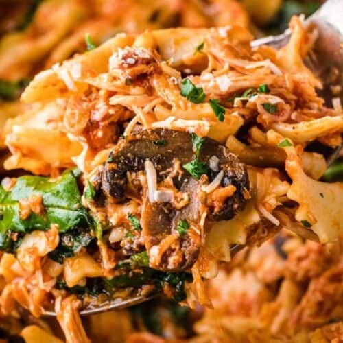 Chicken bacon pasta.