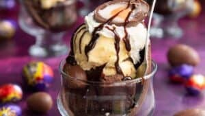Easter egg sundae.