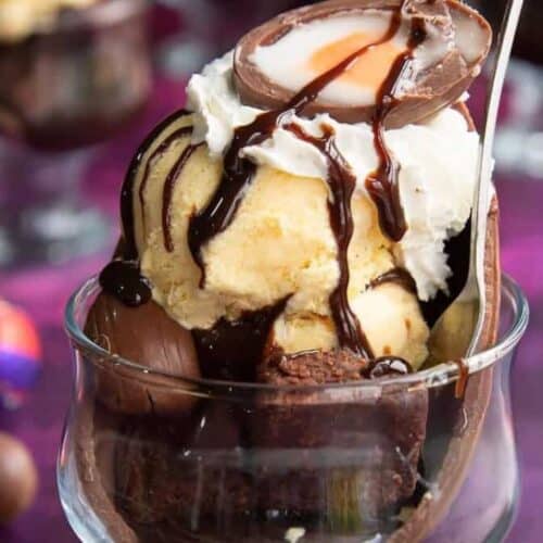 Easter egg sundae.
