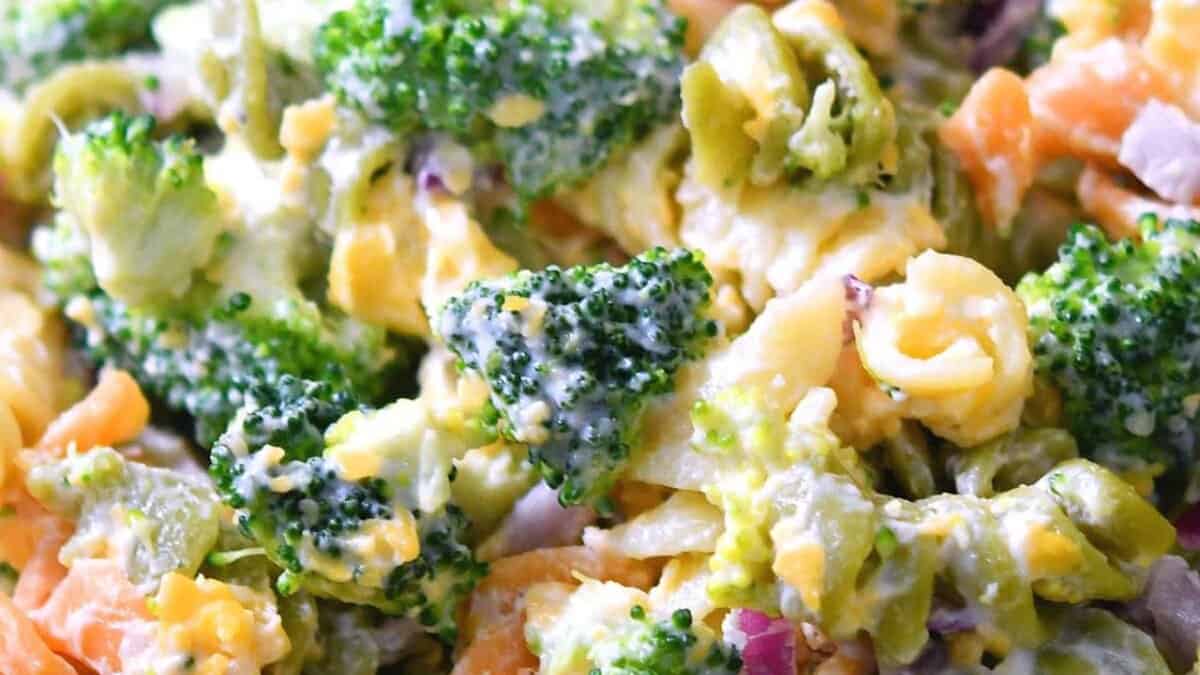 Broccoli Cheddar Pasta Salad Walmart Copycat.