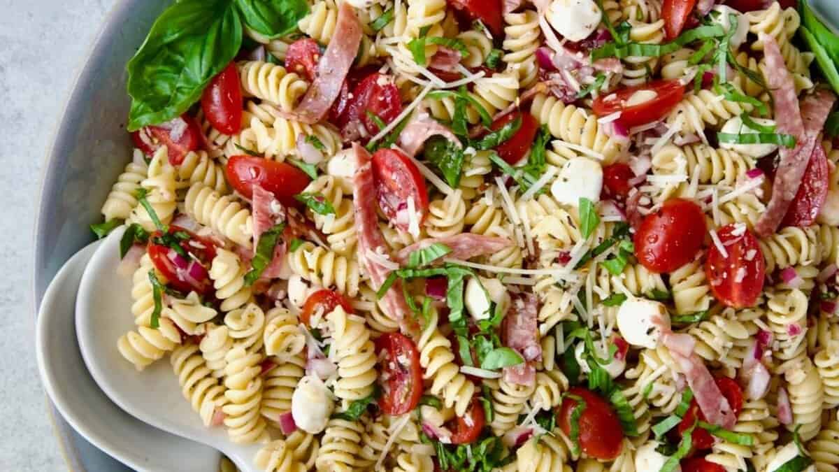 Caprese Pasta Salad.