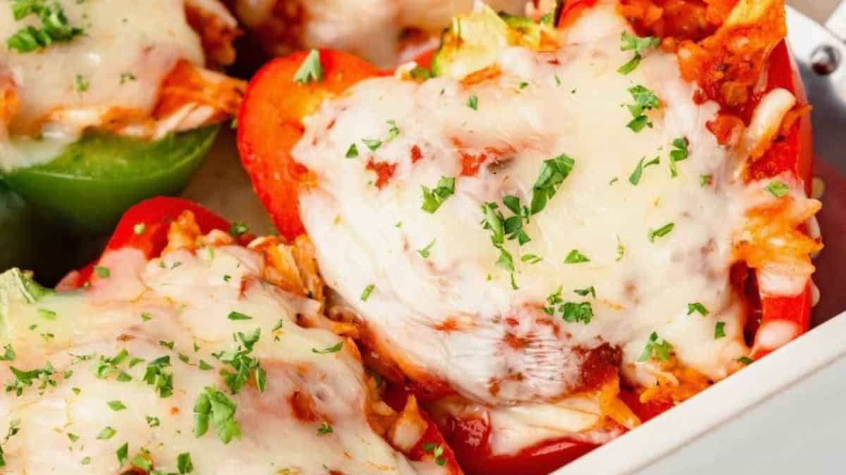 Chicken Stuffed Bell Peppers.