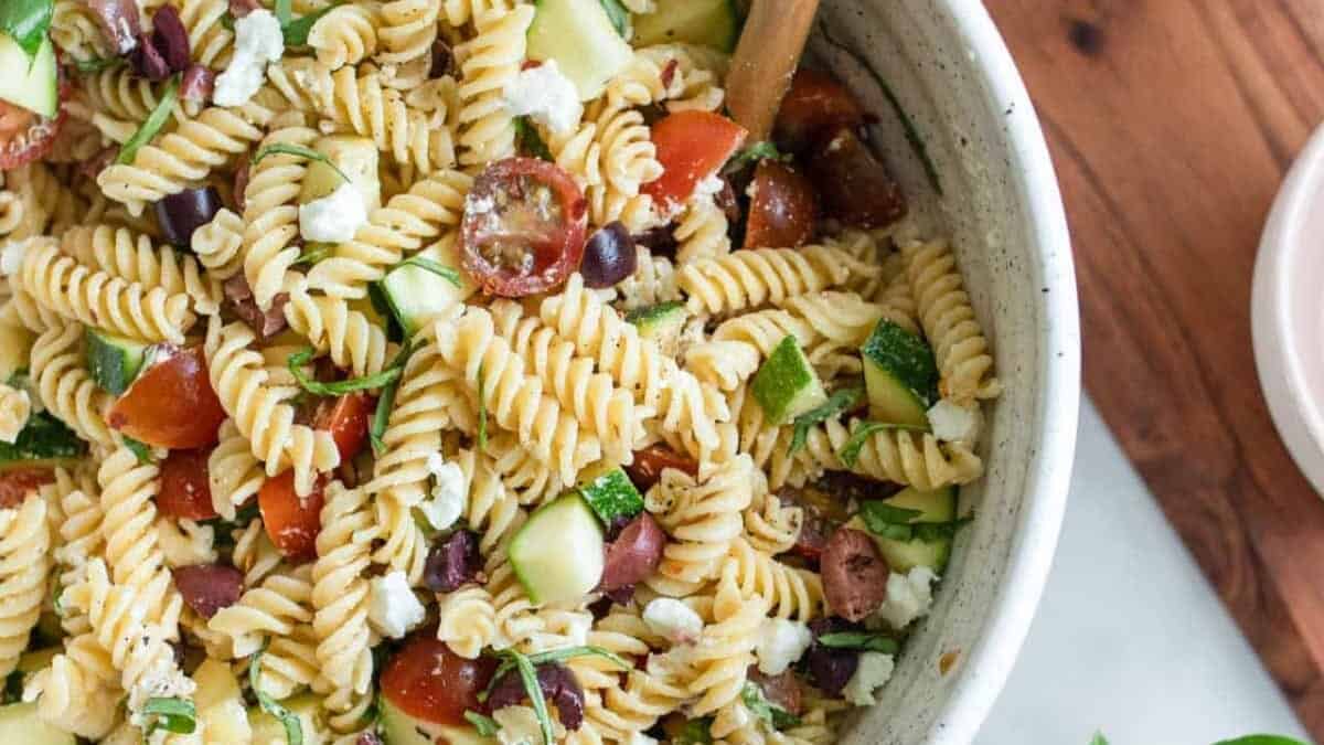 Chickpea Pasta Salad.