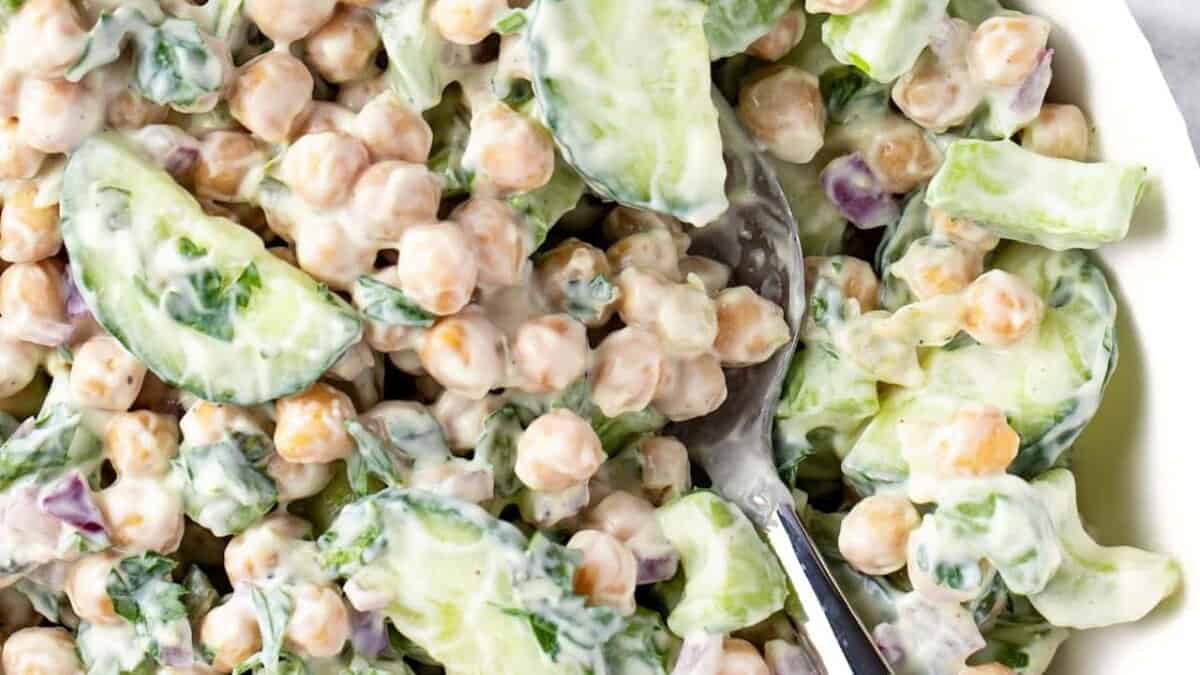 Creamy Chickpea Salad.