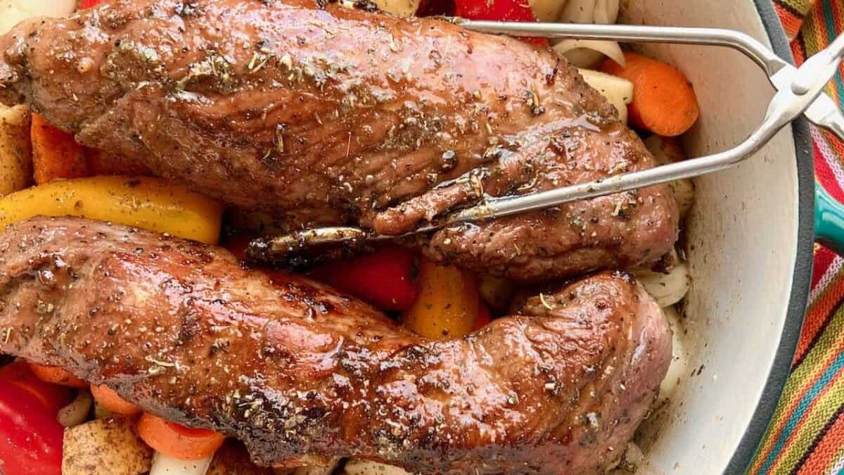 Dutch Oven Pork Tenderloin.