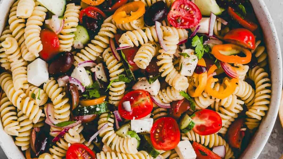 Greek Pasta Salad.