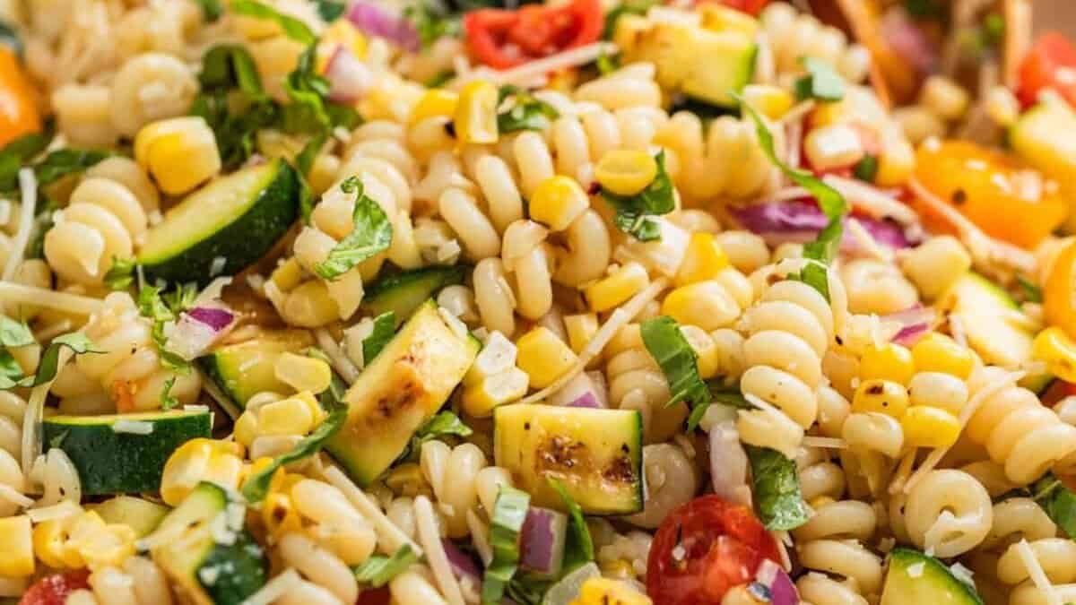 Grilled Zucchini Pasta Salad.