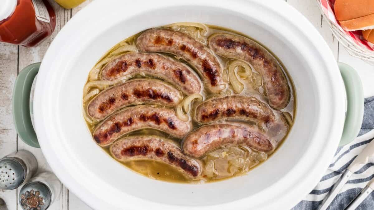 Hot Tub Beer Brats.