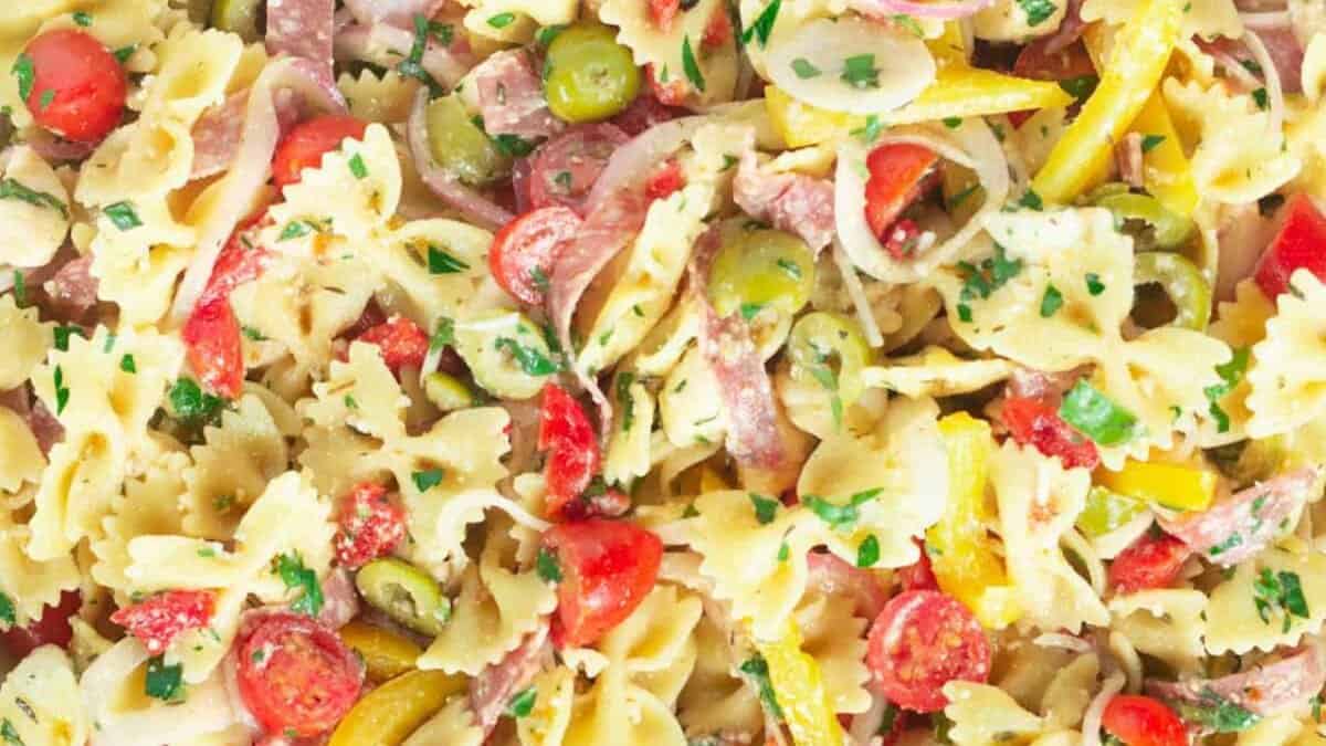 Italian Bow Tie Pasta Salad.