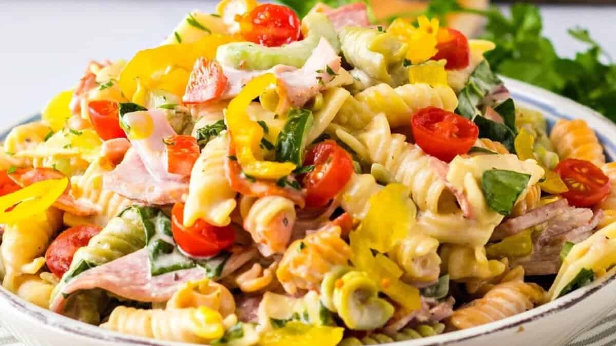 Italian Sub Pasta Salad.