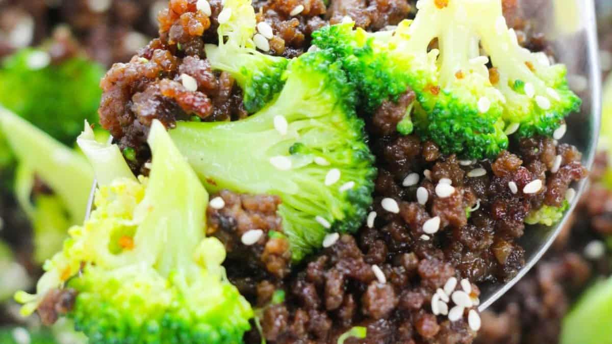 Korean Ground Beef and Broccoli.