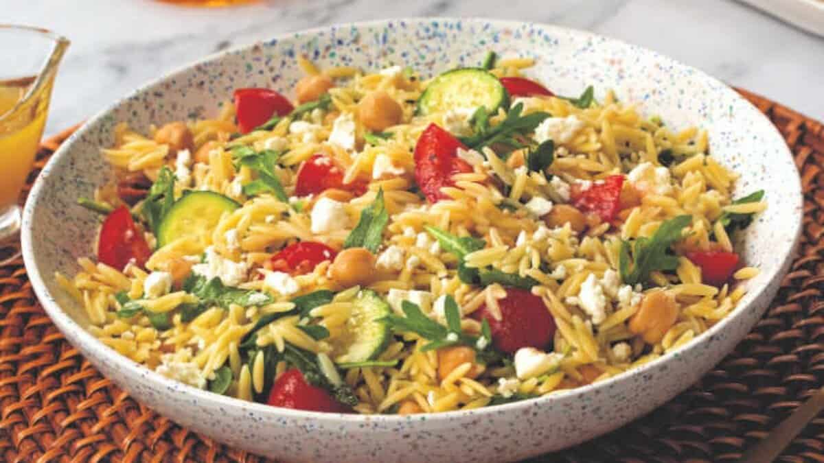 Mediterranean Orzo Salad.