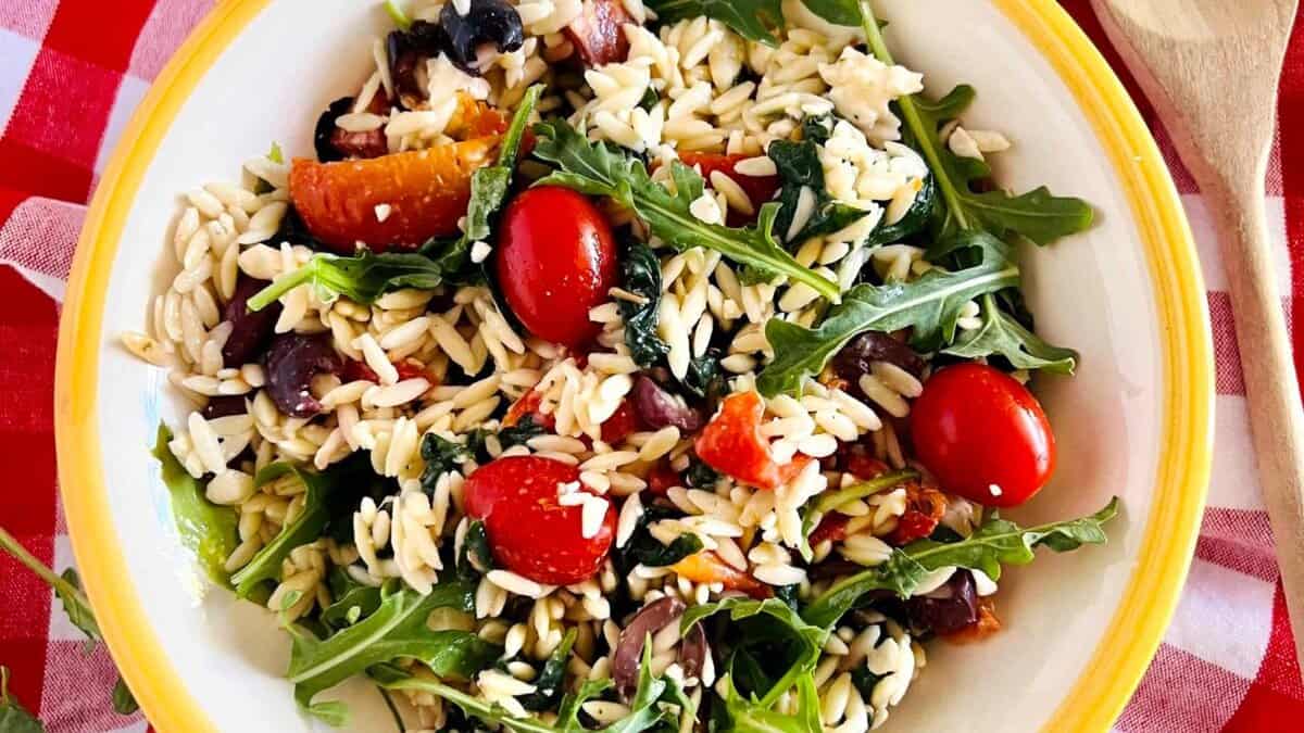 Mediterranean Orzo Salad.