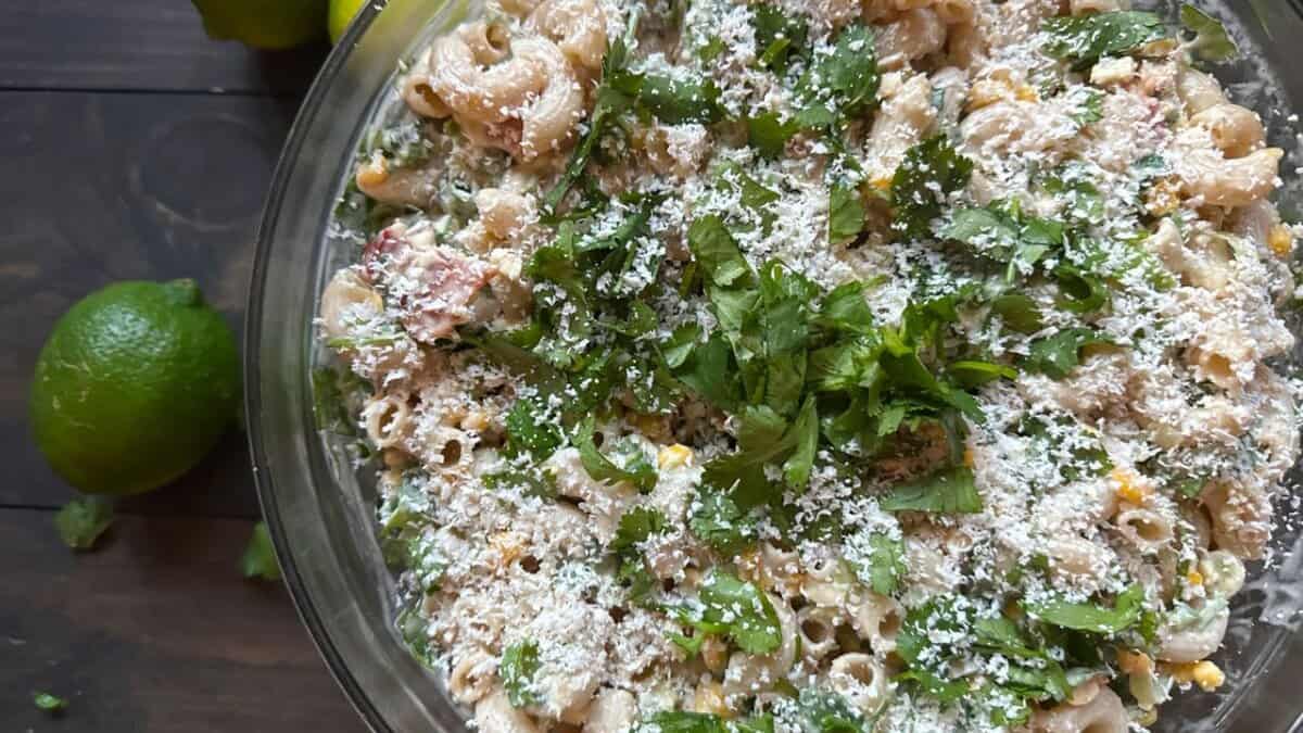 Mexican Street Corn Pasta Salad.