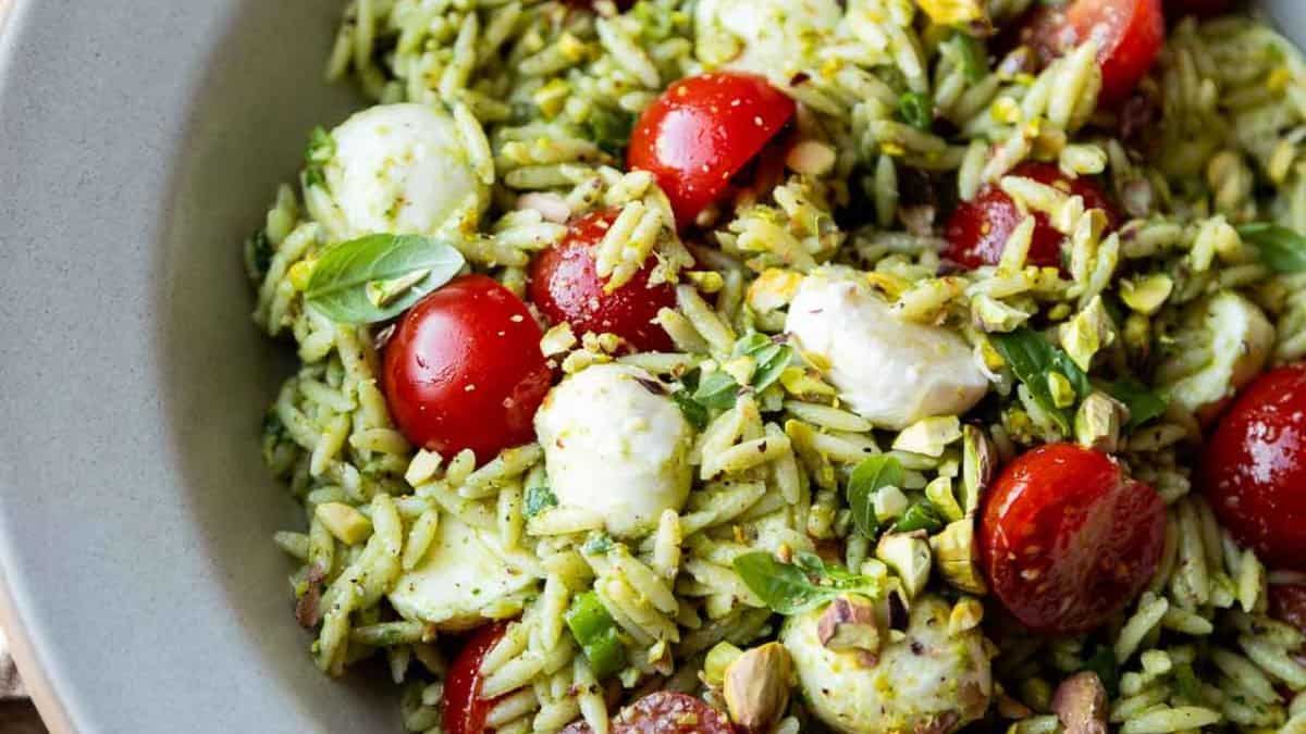 Orzo Pesto Salad.