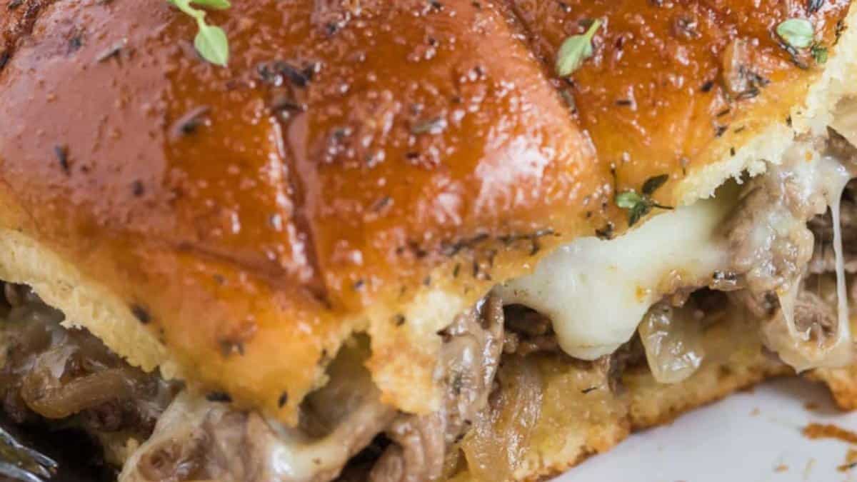 Philly Cheesesteak Sliders.