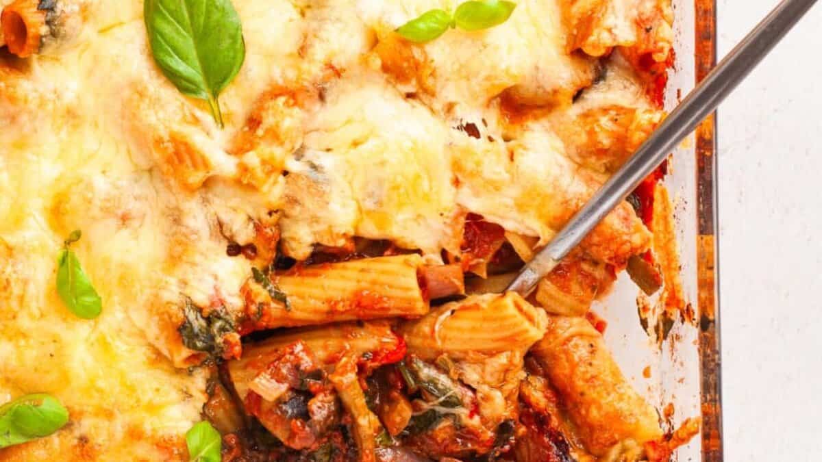 Roasted Vegetable Pasta Bake.
