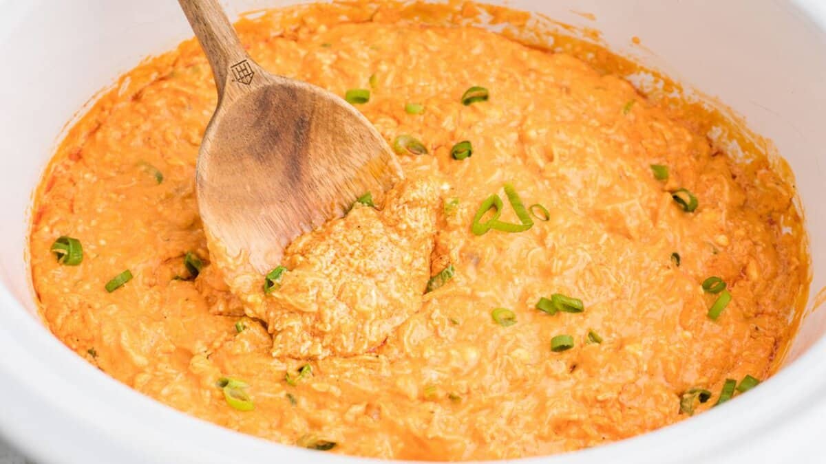 Slow Cooker Buffalo Chicken Dip.