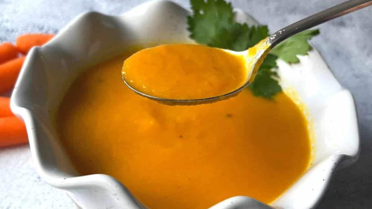 Slow Cooker Carrot Ginger Soup.