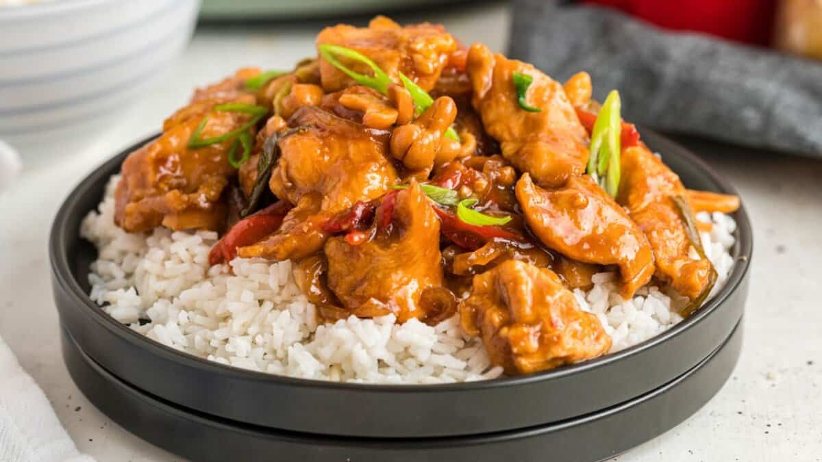 Slow Cooker Cashew Chicken.