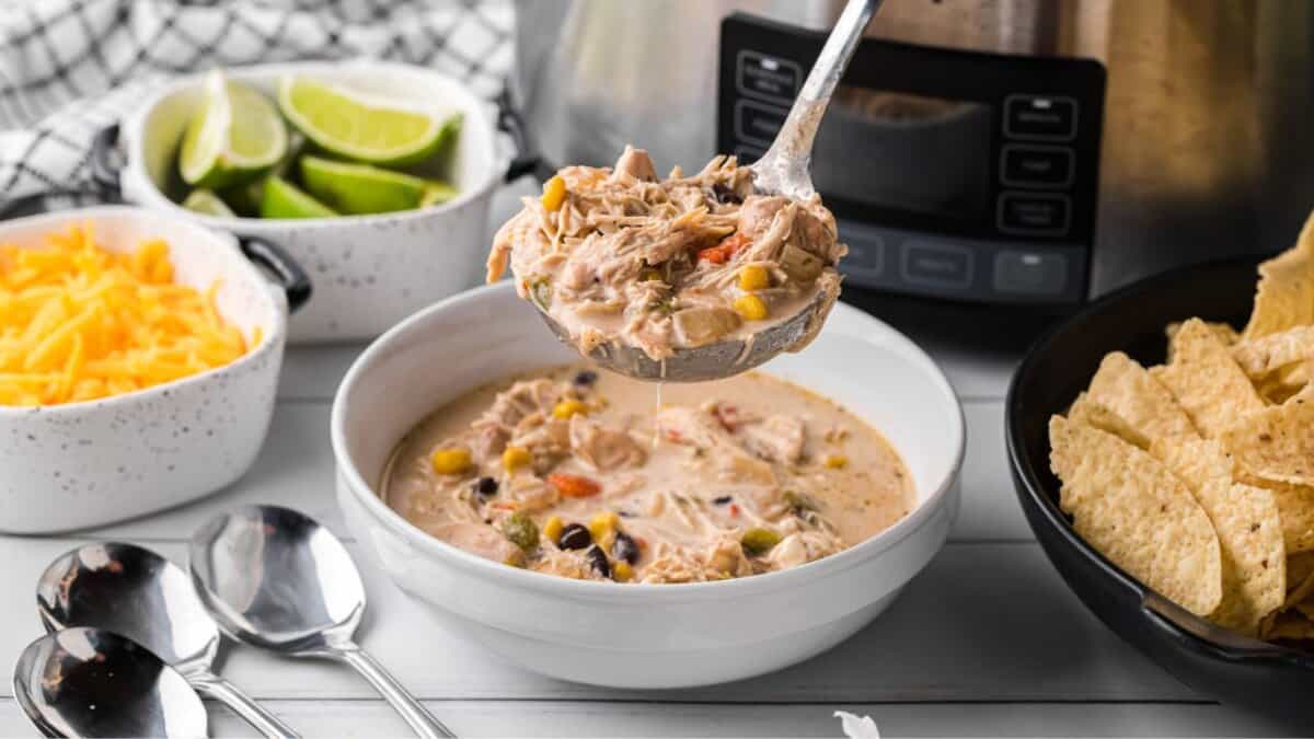 Slow Cooker Chicken Fajita Soup.