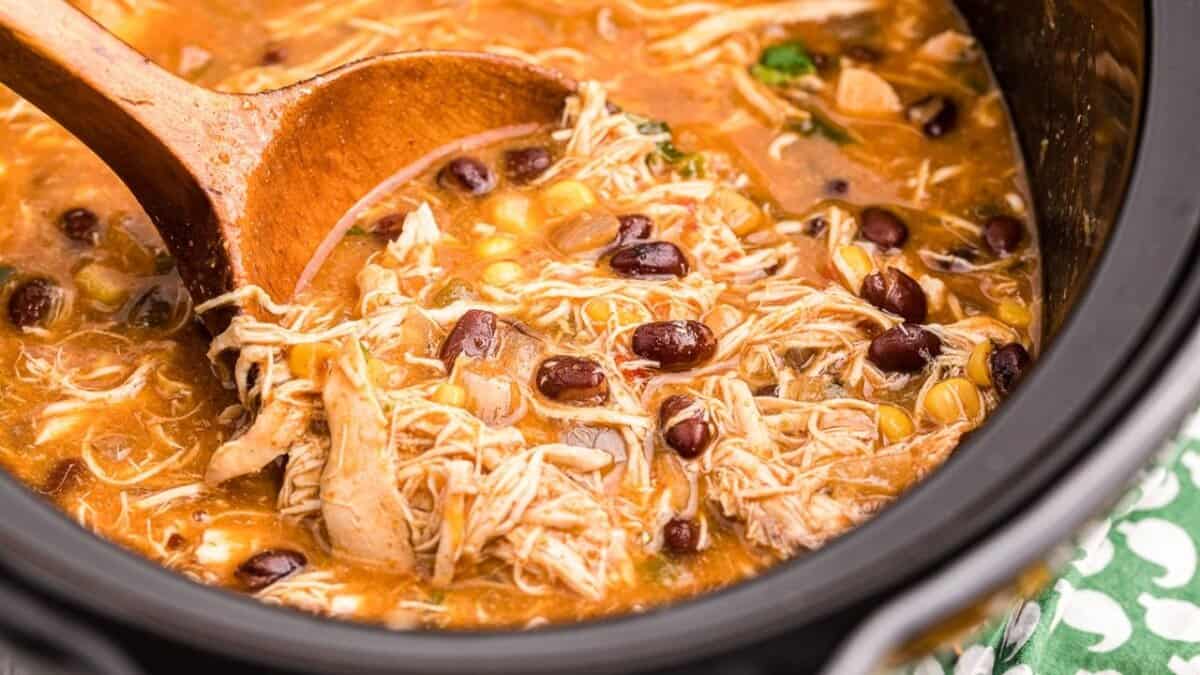 Slow Cooker Chicken Tortilla Soup.
