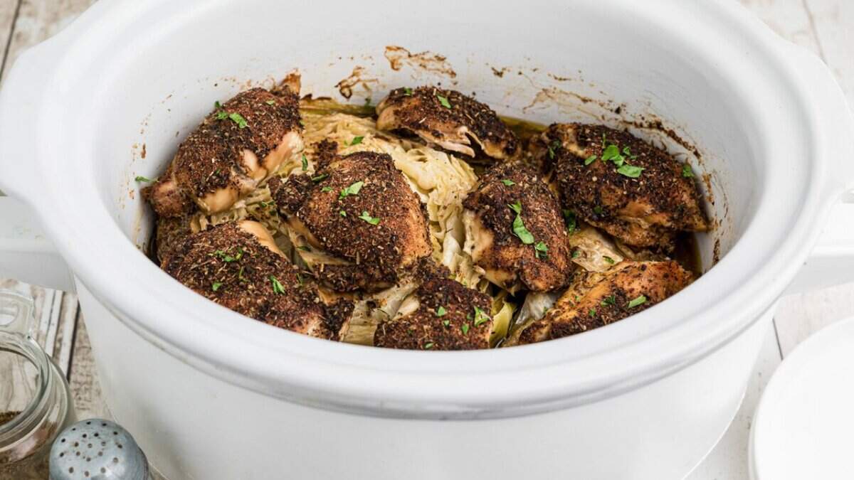 Slow Cooker Chicken and Cabbage.