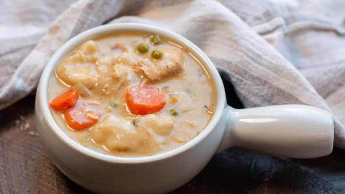 Slow Cooker Chicken and Dumplings.