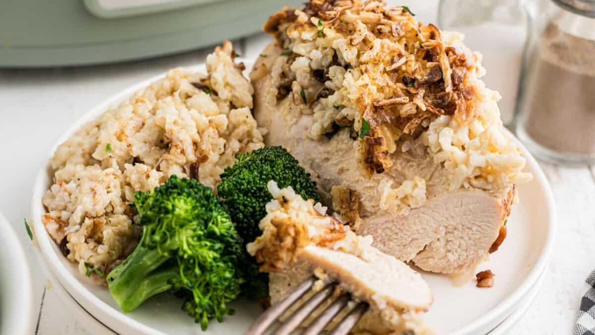 Slow Cooker No Peek Chicken.