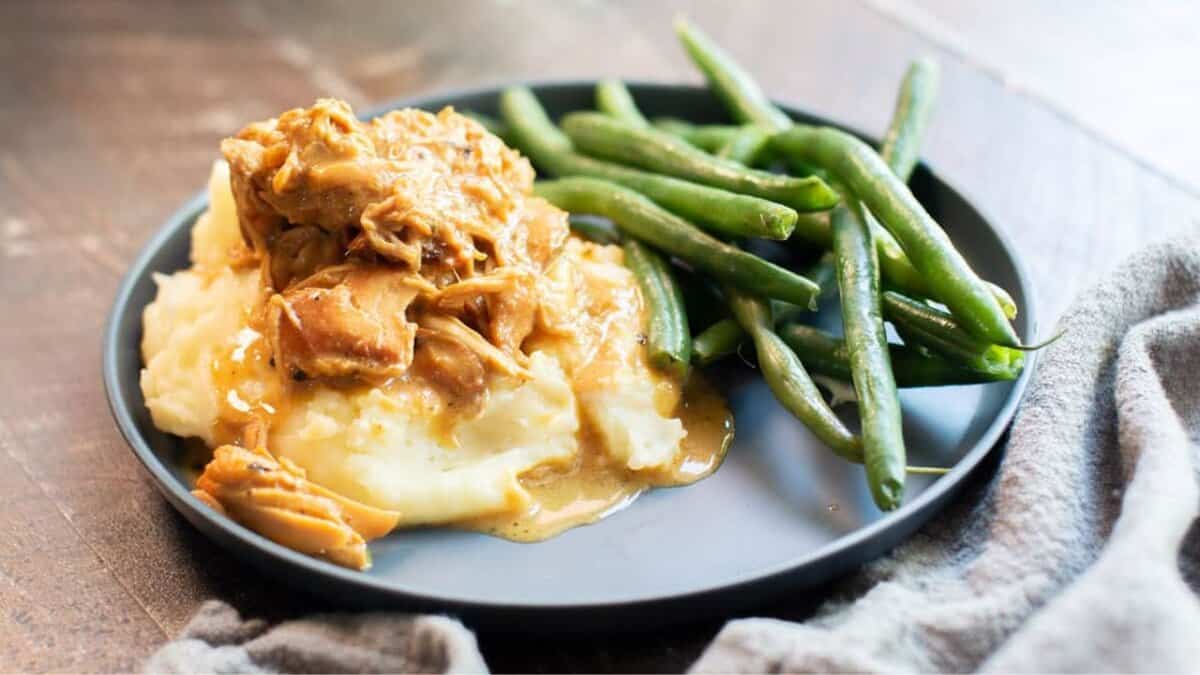 Slow Cooker Honey Mustard Chicken.