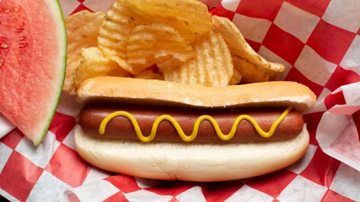 Slow Cooker Hot Dogs.