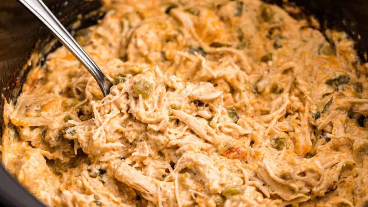 Slow Cooker Jalapeno Popper Chicken.