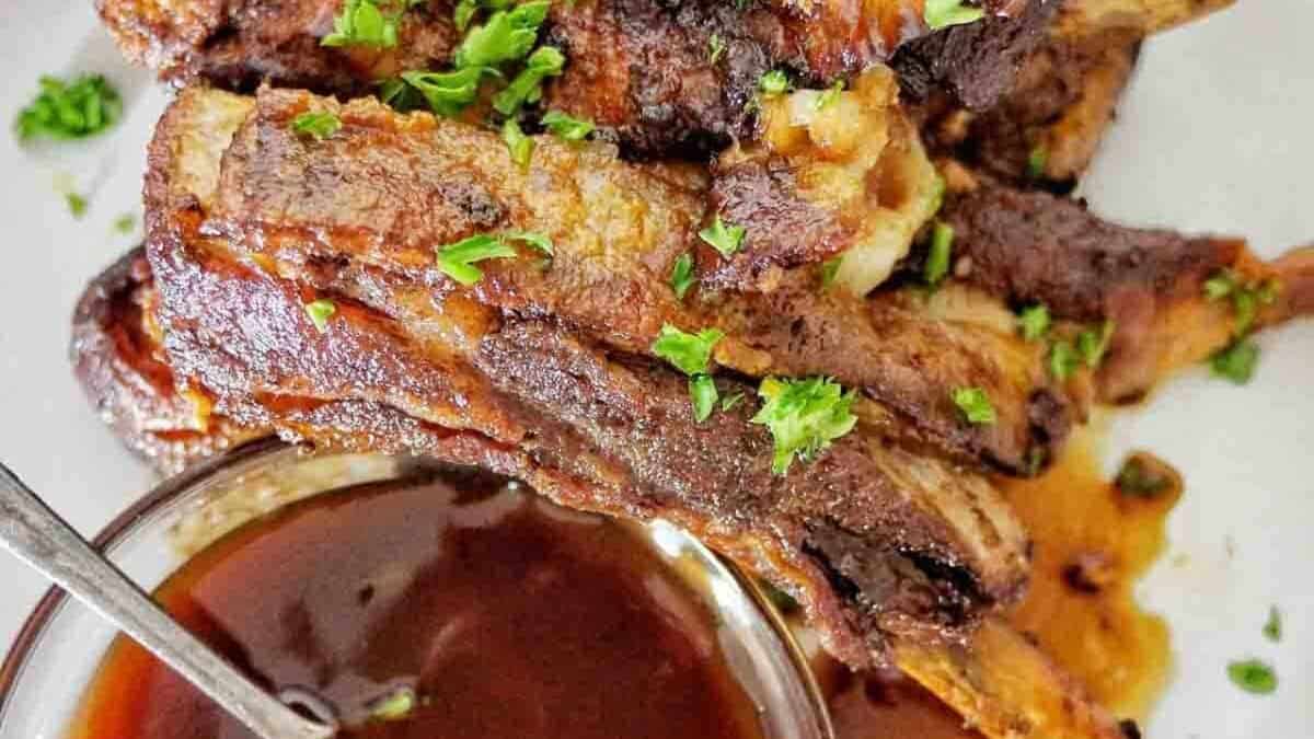 Slow Cooker Lamb Ribs.