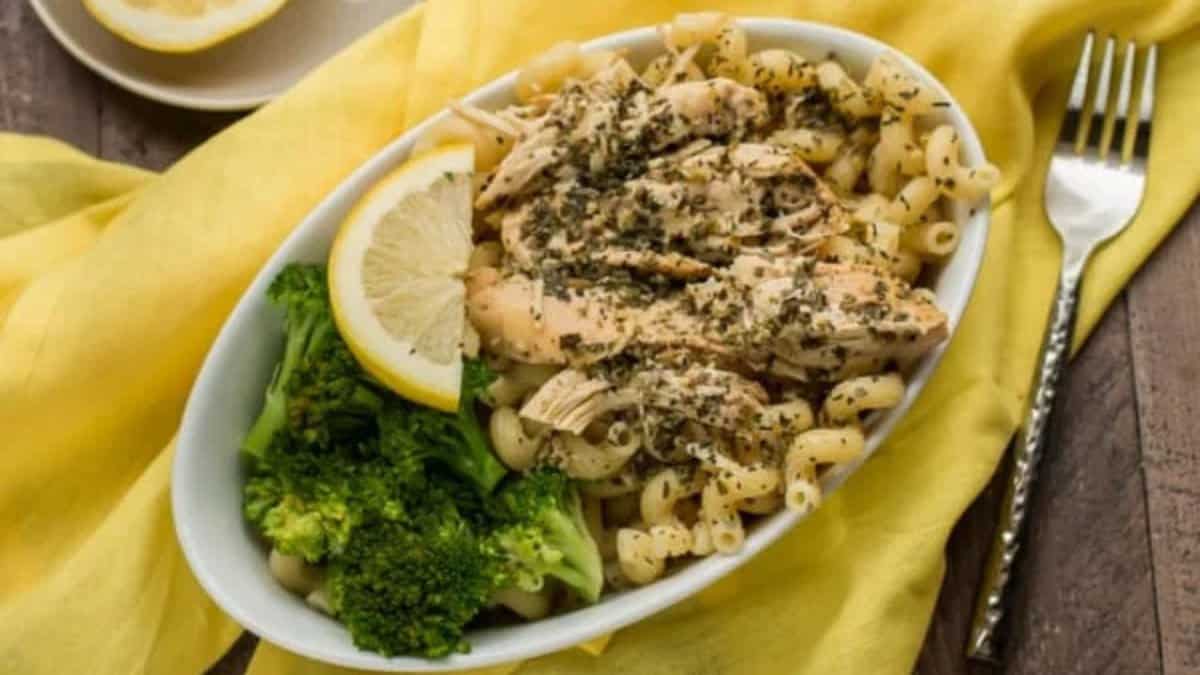 Slow Cooker Lemon Pesto Chicken.