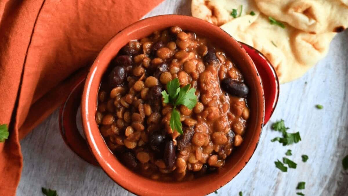 Slow Cooker Madras Lentils.