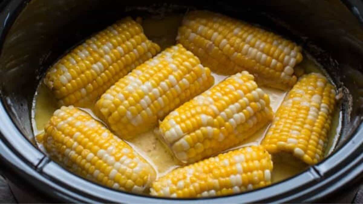 Slow Cooker Milk and Honey Corn on the Cob.