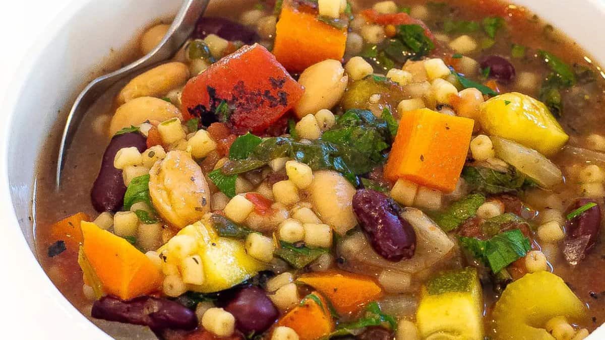 Slow Cooker Minestrone Soup.