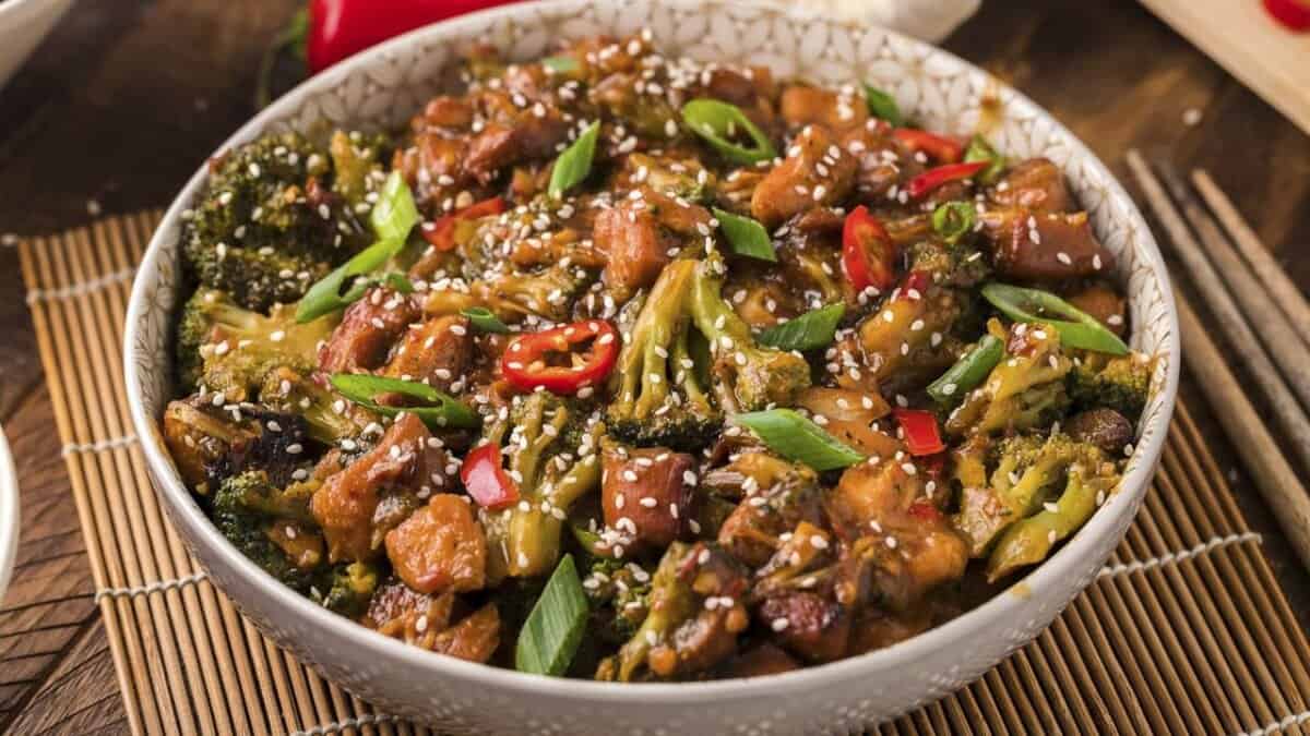 Slow Cooker Mongolian Chicken,.