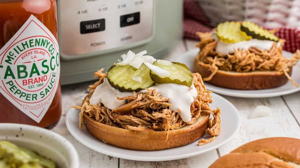 Slow Cooker Nashville Hot Chicken Sandwiches.