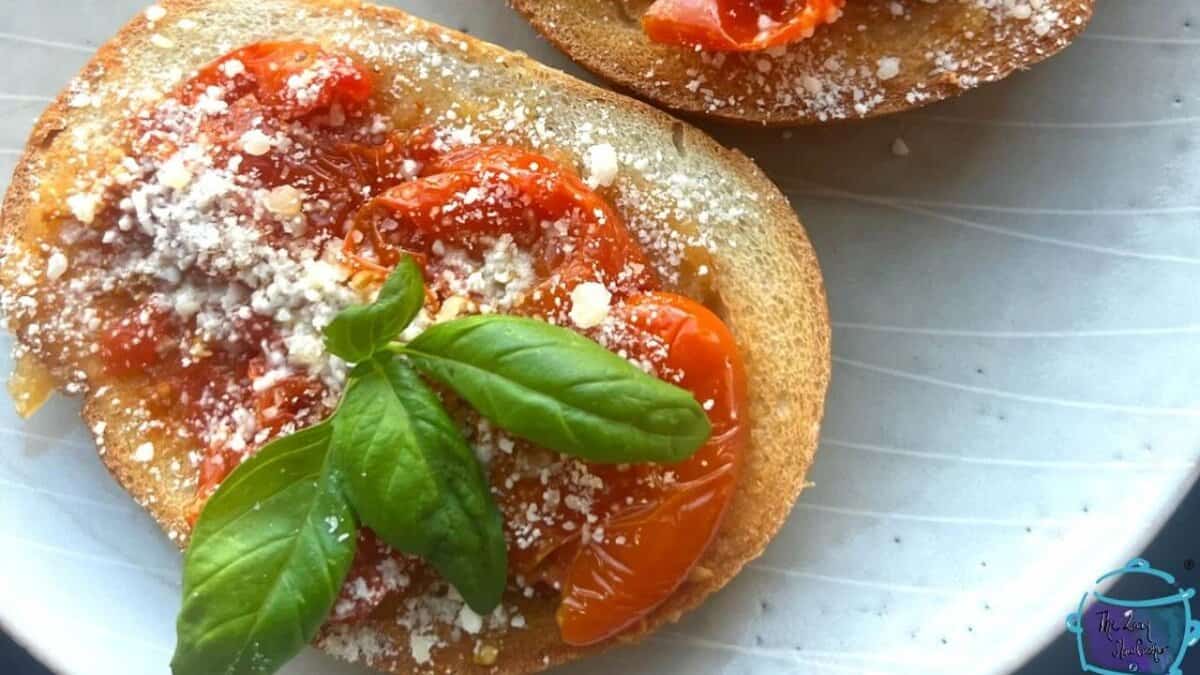 Slow Cooker Roasted Tomatoes and Garlic.